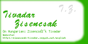 tivadar zisencsak business card